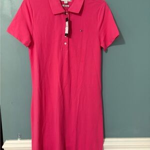 Tommy Hilfiger Vibrant Pink Polo Shirt